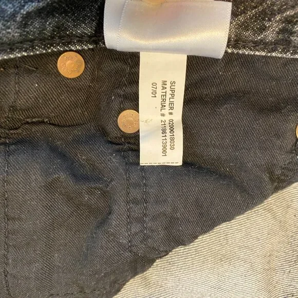 Polo By Ralph Lauren Avery Boyfriend Patchwork Jeans Size 27 in Worn Black